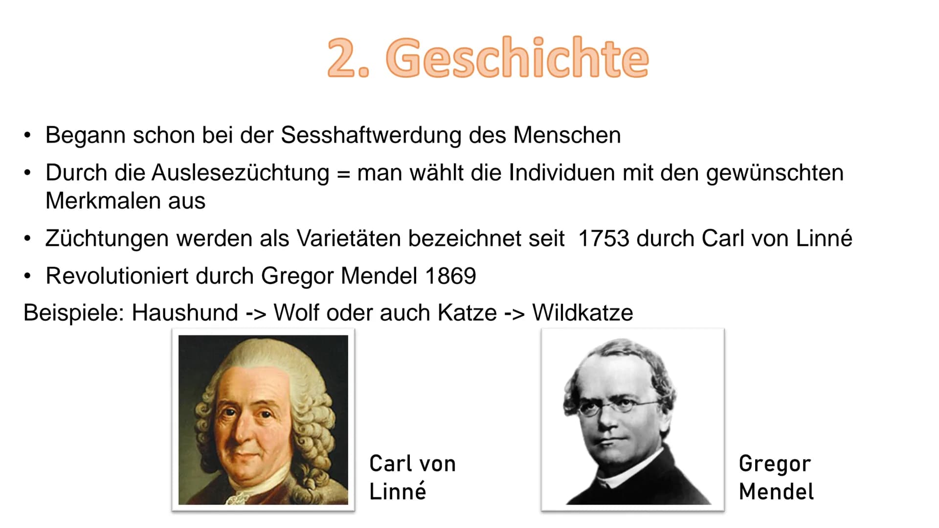 - Züchtung
Gliederung:
1. Definition
2. Geschichte
3. Arten/Methoden
3.1 Auslesezüchtung
3.2 Kombinationszüchtung
3.3 Hybridzüchtung
4. Ziel