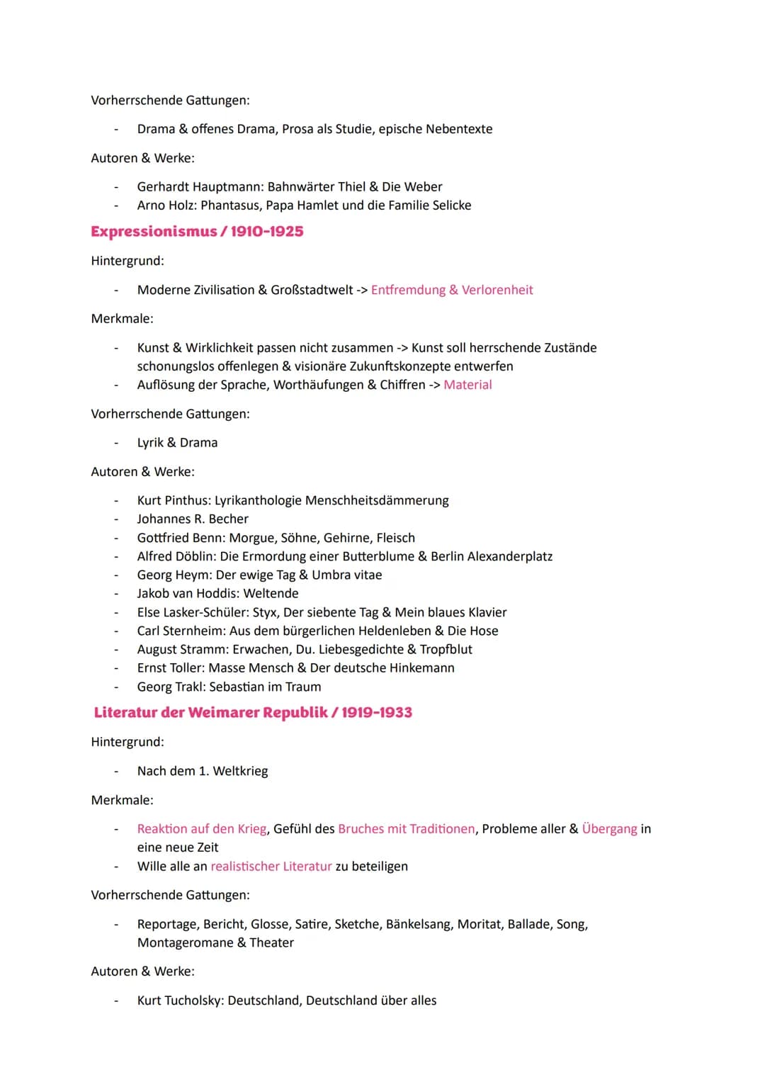 Literaturepochen
Barock/1600-1720
Hintergrund:
30-jähriger Krieg, Hexenverfolgung, Elend der Bevölkerung <-> Absolutismus
Merkmale:
Mottos: 