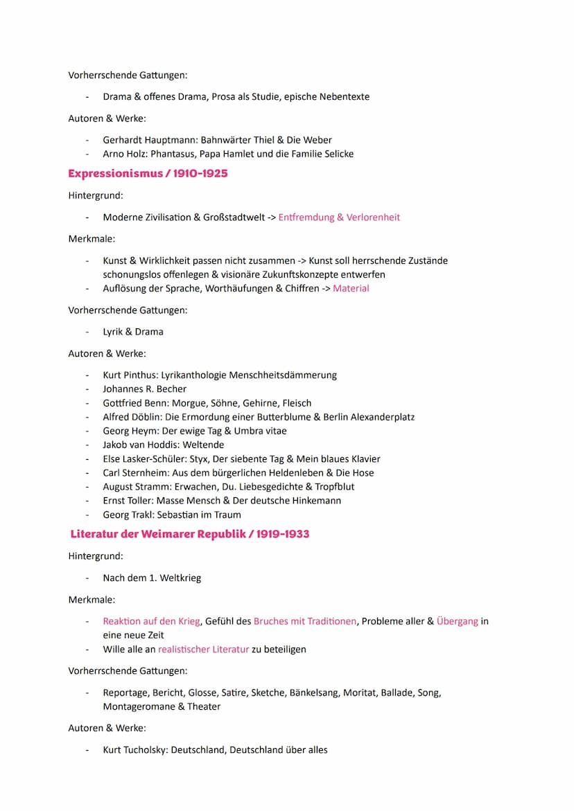 Literaturepochen
Barock/1600-1720
Hintergrund:
30-jähriger Krieg, Hexenverfolgung, Elend der Bevölkerung <-> Absolutismus
Merkmale:
Mottos: 