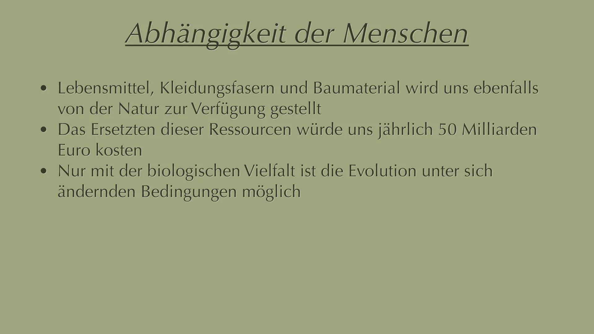 Menschliche Aktivitäten bedrohen die
Biodiversität 1. Biodiversität Definition
2. Artenvielfalt
Inhalt
2.1 Hotspots
3. Ursachen
4. Abhängigk