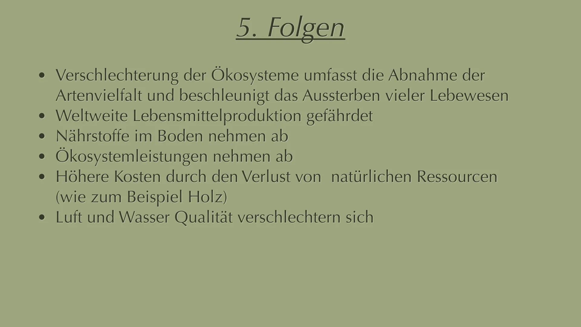 Menschliche Aktivitäten bedrohen die
Biodiversität 1. Biodiversität Definition
2. Artenvielfalt
Inhalt
2.1 Hotspots
3. Ursachen
4. Abhängigk