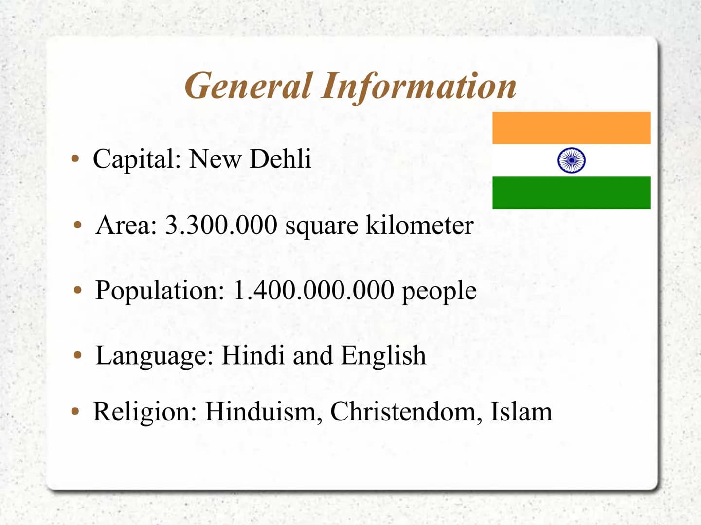 Hello Everyone,
Today i want to tell you something about India.
But I advise you to pay attention so that you can hopefully solve the quiz a