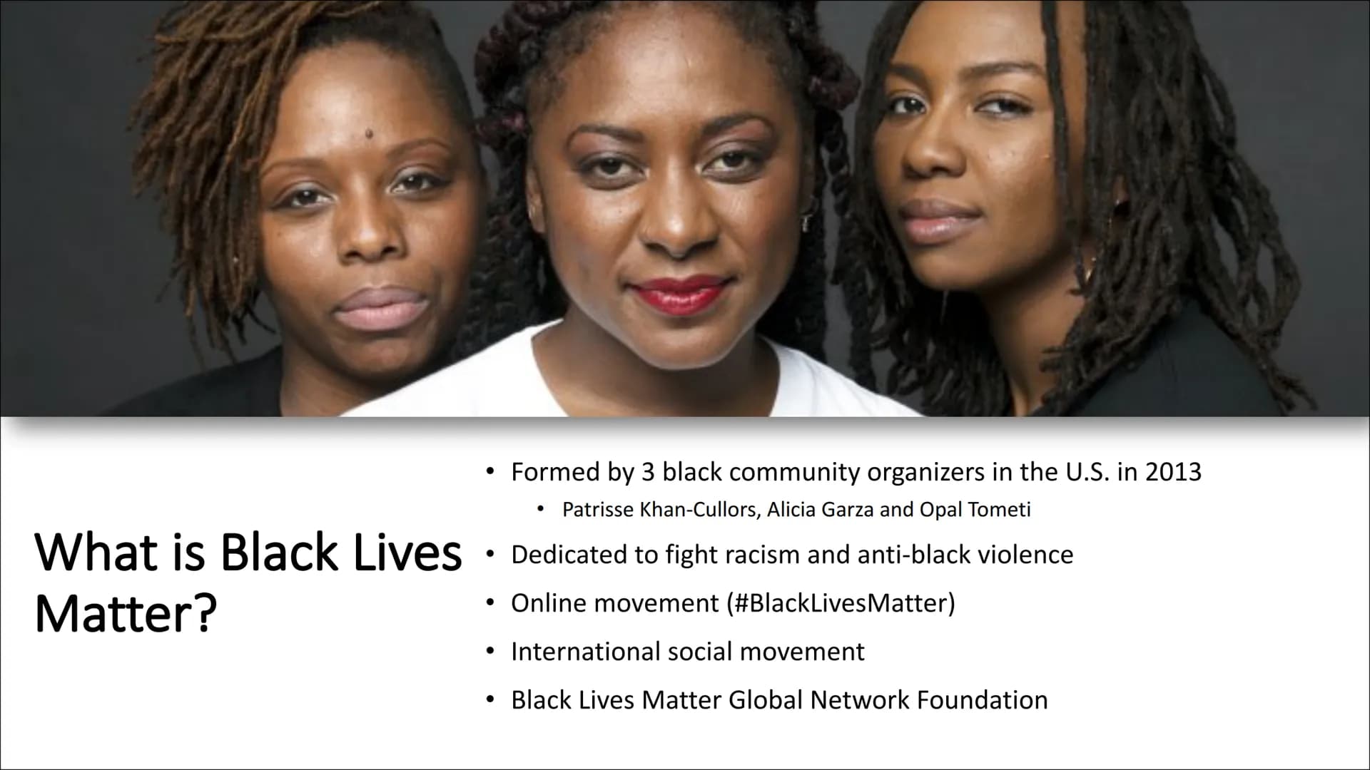 END
SYSTEMIC
RACISM!
BLACK
LIVES
MATTER BLM
WE ARE
FREE
TIL WE
E
MATERI
The Black Lives Matter Movement Content
George Floyd
What is Black L