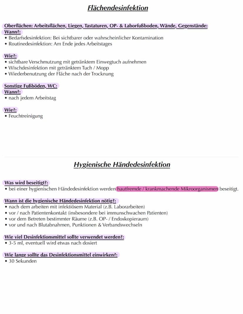 Anforderungen an die Hygiene
-> wird vom RKI vorgegeben
-> das wichtigste Dokument in einer Praxis ist der Hygieneplan
Was beschreibt der Hy