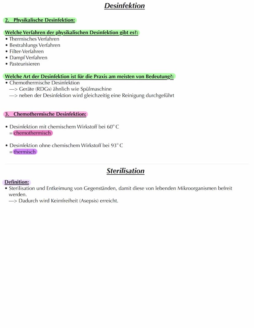 Anforderungen an die Hygiene
-> wird vom RKI vorgegeben
-> das wichtigste Dokument in einer Praxis ist der Hygieneplan
Was beschreibt der Hy