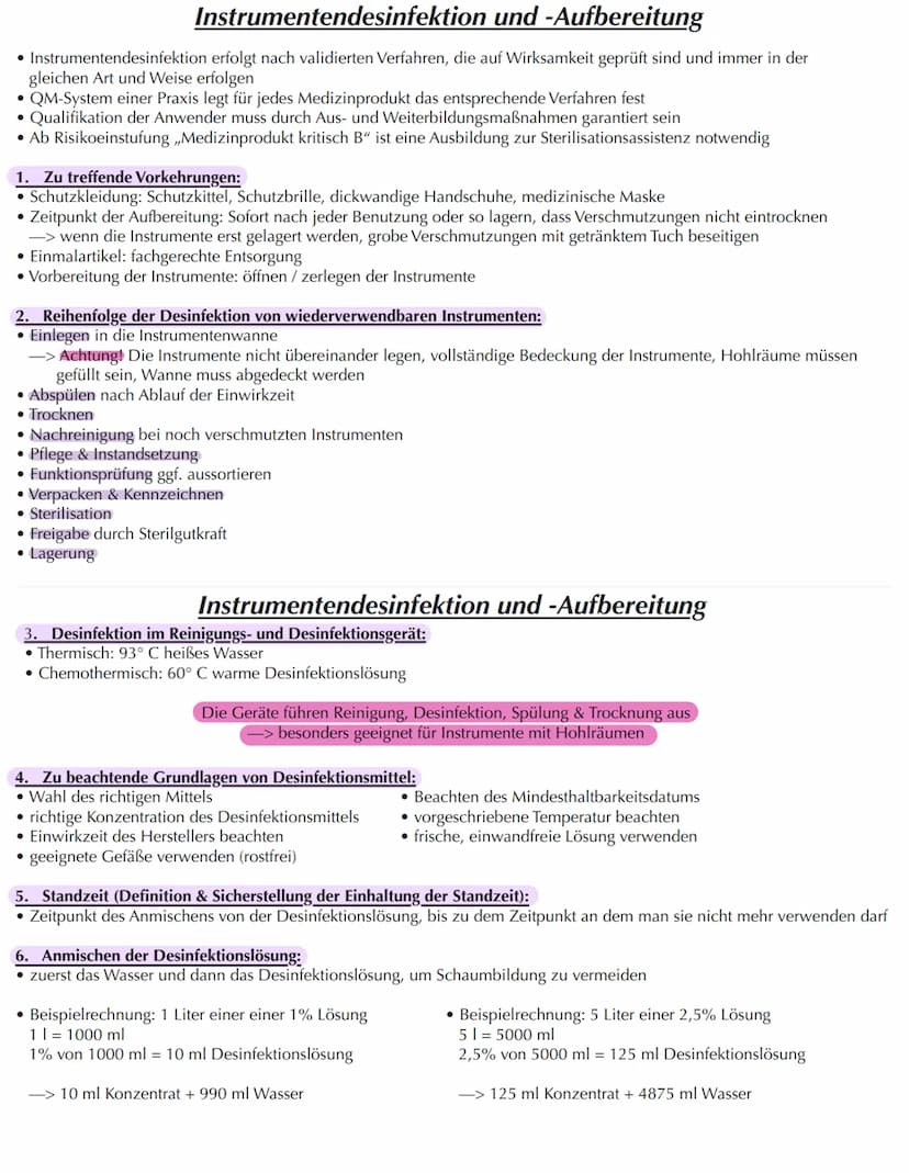 Anforderungen an die Hygiene
-> wird vom RKI vorgegeben
-> das wichtigste Dokument in einer Praxis ist der Hygieneplan
Was beschreibt der Hy
