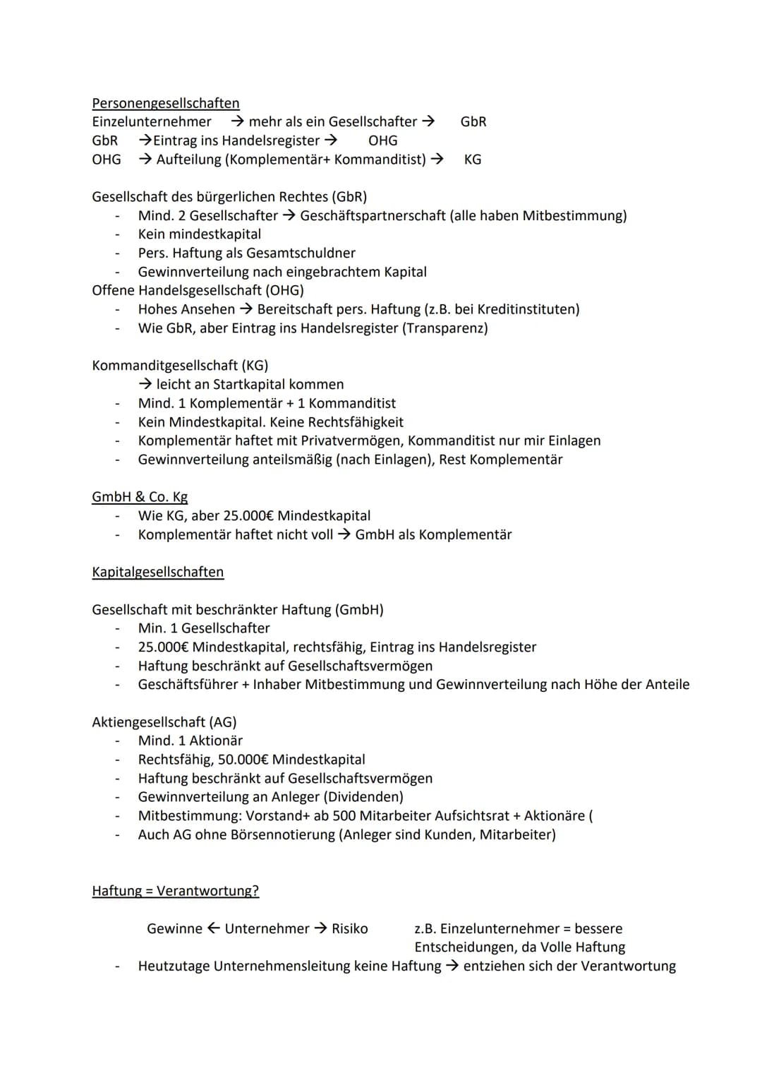 Wirtschafts KA J2 #1
Fachbegriffe:
Stakeholder
= Personen, welche in irgendeiner Weise am Unternehmen interessiert sind (z. B.
Aktionäre, Mi