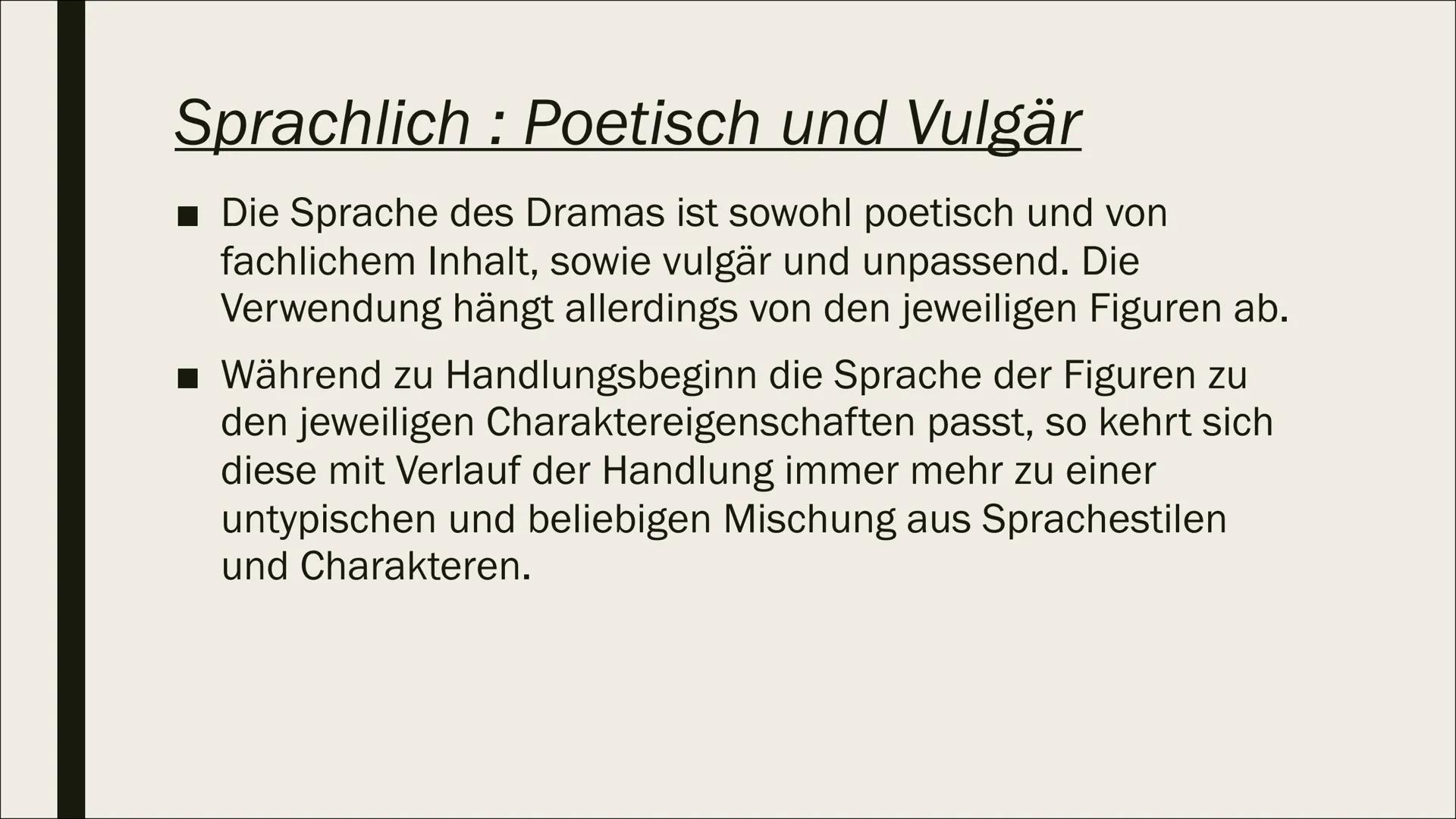 SPRACHLICHE EINORDNUNG
„DIE PHYSIKER“
– VON DÜRRENMATT
Die Sprache des Dramas
-Eine Präsentation von Alexa und Kate- Inhaltsverzeichnes
Aufb