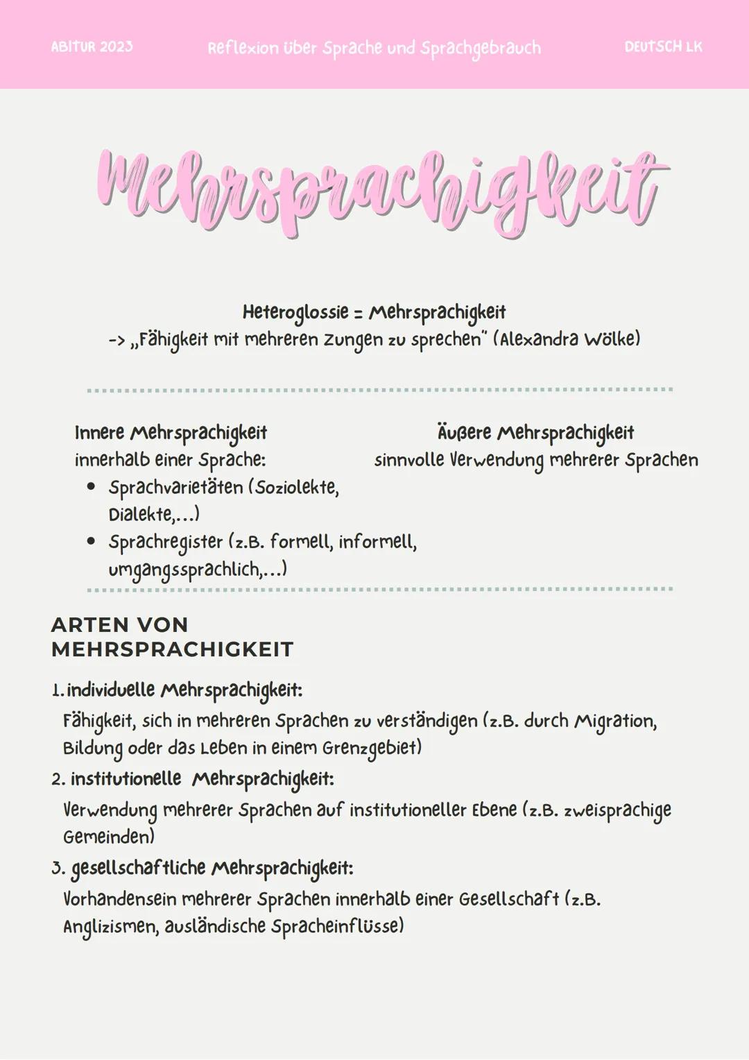 ABITUR 2023
Reflexion über Sprache und Sprachgebrauch
DEUTSCH LK

RAHMENTHEMA 6
Keflexion über sprache
und sprachgebrauch

INHALT
Verpflicht