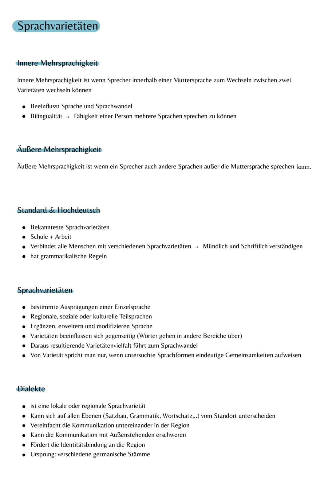 Sapir-Whorf-Hypothese:
Sapir-Whorf-Hypothese
O Verständnis, dass Sprache nicht nur Ausdruck des Gedankens ist, sie forme den Gedanken auch
O