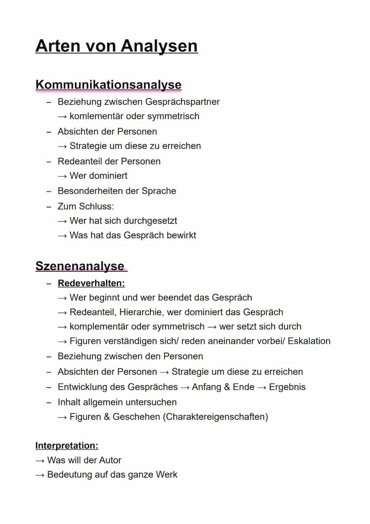 Know Arten von Analysen Deutsch & rhetorische Stilmittel  thumbnail