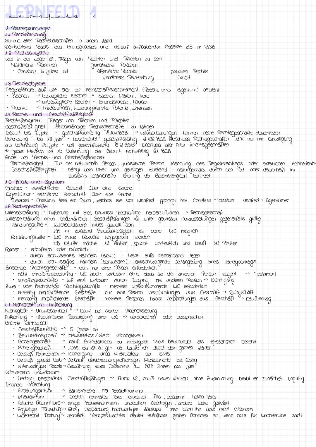 Lernfeld 1: Grundlagen für Kauffrauen im Büromanagement