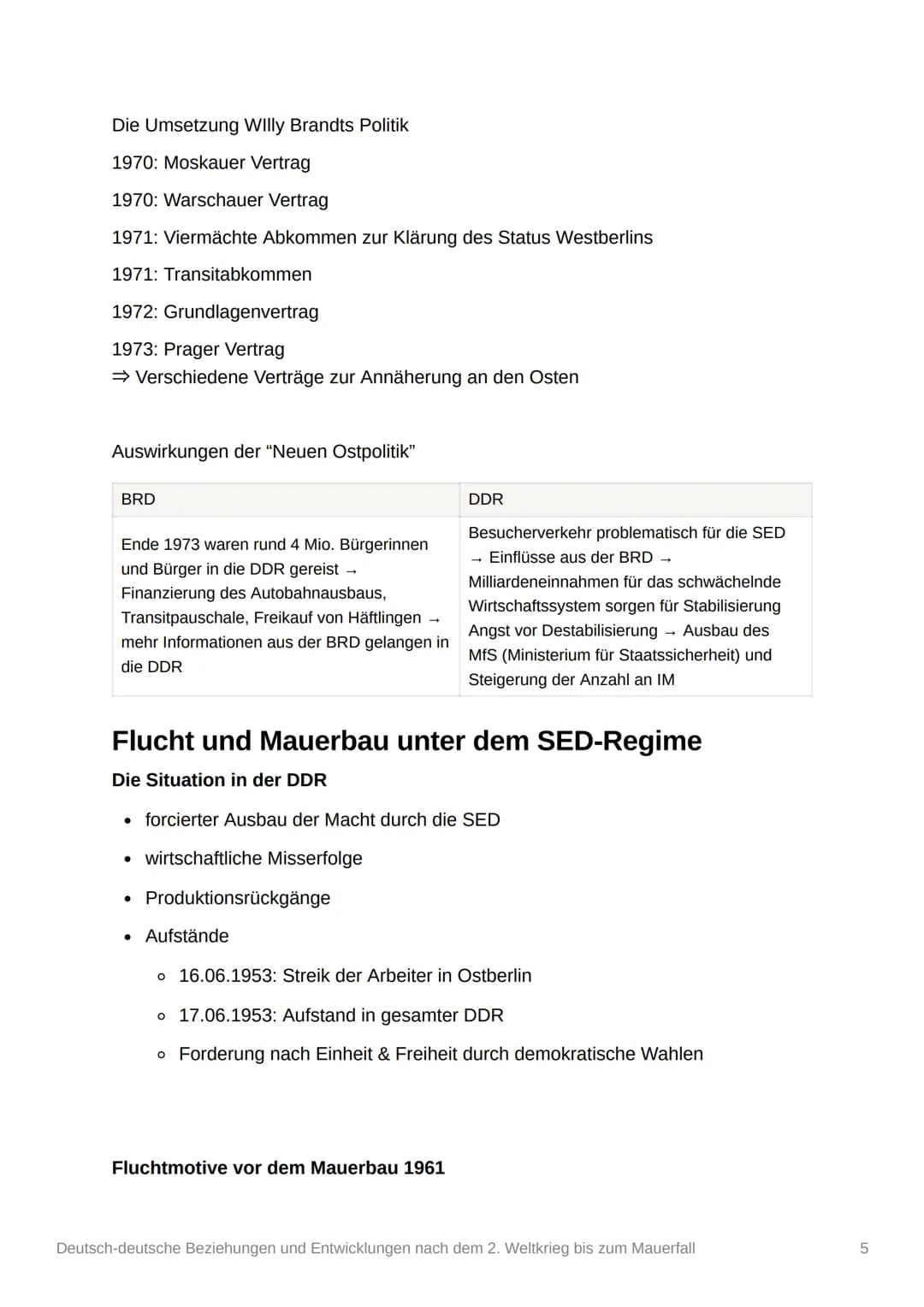 Deutsch-deutsche Beziehungen
und Entwicklungen nach dem 2.
Weltkrieg bis zum Mauerfall
Themen
• Deutsch-deutsche Beziehungen nach dem 2. WK
