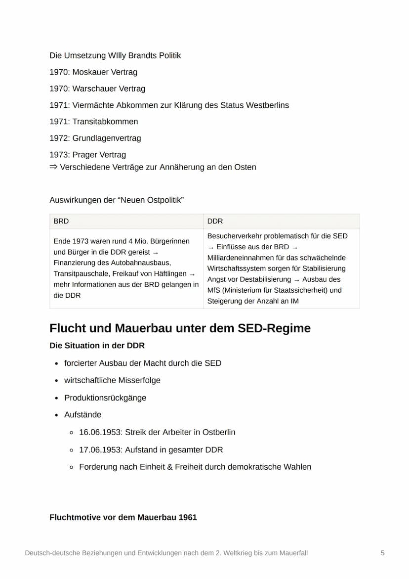 Deutsch-deutsche Beziehungen
und Entwicklungen nach dem 2.
Weltkrieg bis zum Mauerfall
Themen
• Deutsch-deutsche Beziehungen nach dem 2. WK
