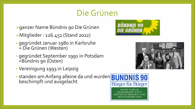 Die Grünen
Frances Kutz A A
Die Grünen
Deutschen Bundestag
für was steht die Partei
Ziele
wichtige Personen
Vorteil & Nachteil
Verbrennungsm
