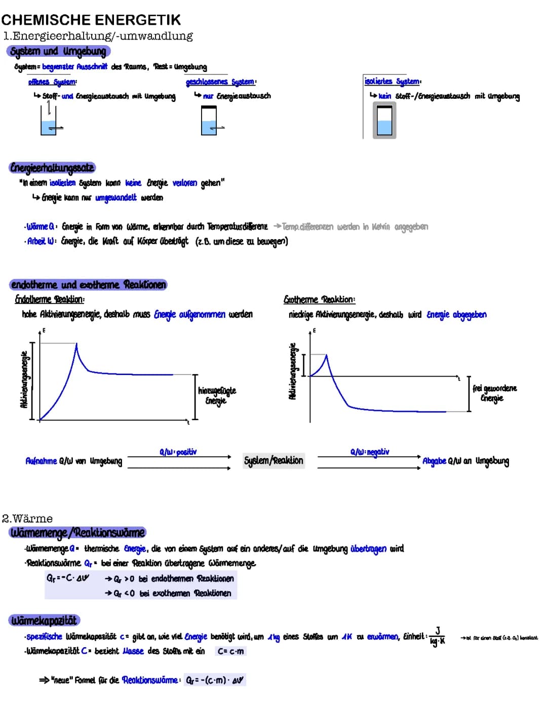 Chemische Energetik (Vorbereitung Abitur BW 2022)