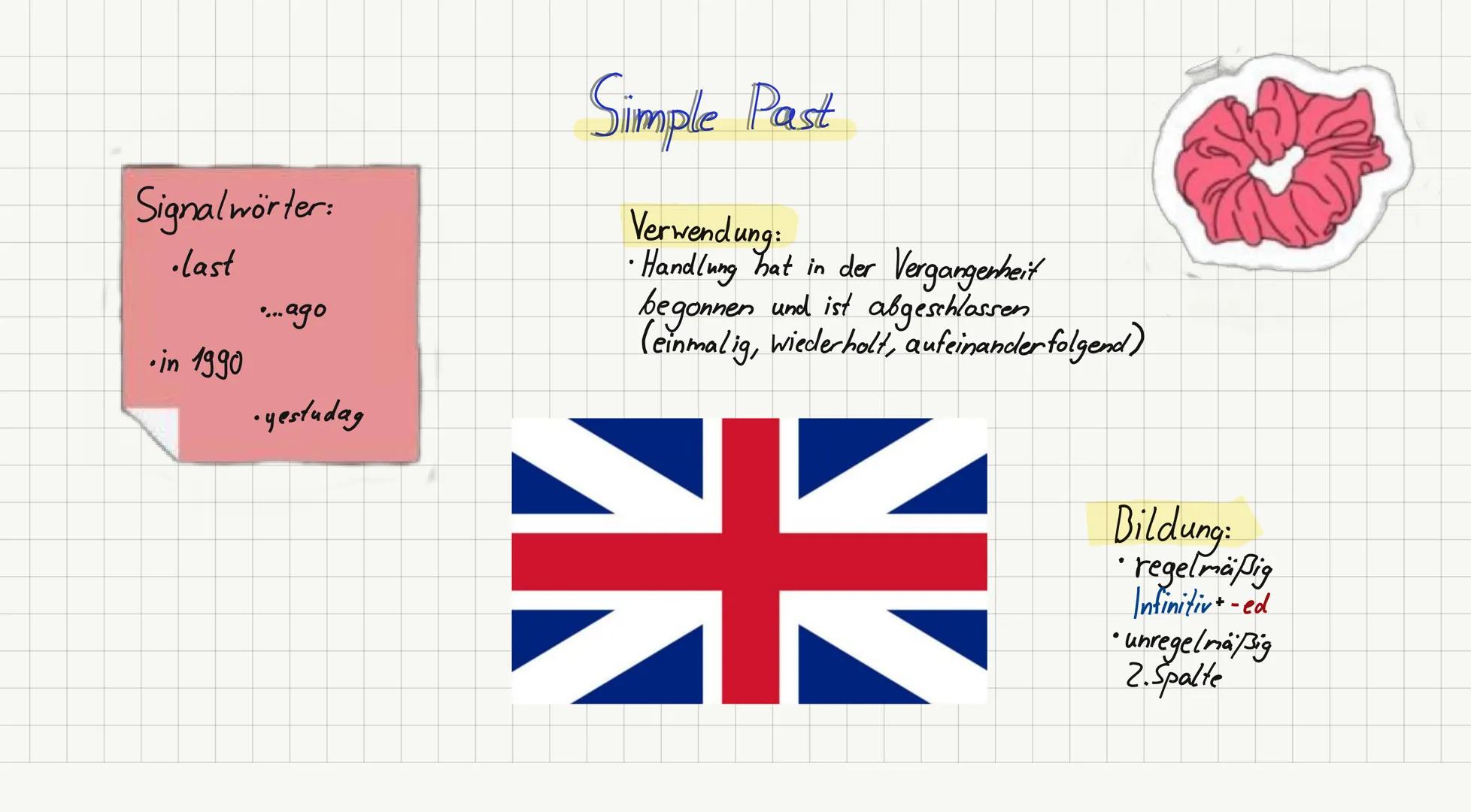 Signalwörter:
* every day
* often
* Somethings
* usually
* always
* seldom
* never
* first... then

Simple Present

Verwendung:
* regelmäßig