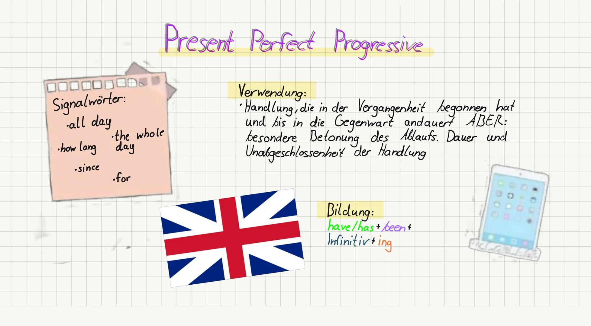Signalwörter:
* every day
* often
* Somethings
* usually
* always
* seldom
* never
* first... then

Simple Present

Verwendung:
* regelmäßig