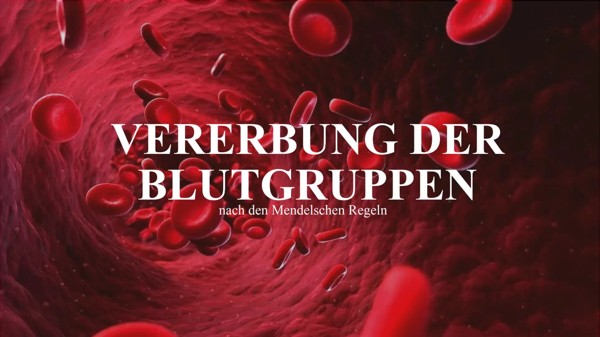 VERERBUNG DER
BLUTGRUPPEN
nach den Mendelschen Regeln 1. Das Blut und dessen Zusammensetzung
• ist ein Gewebe, das aus Blutzellen und einer 