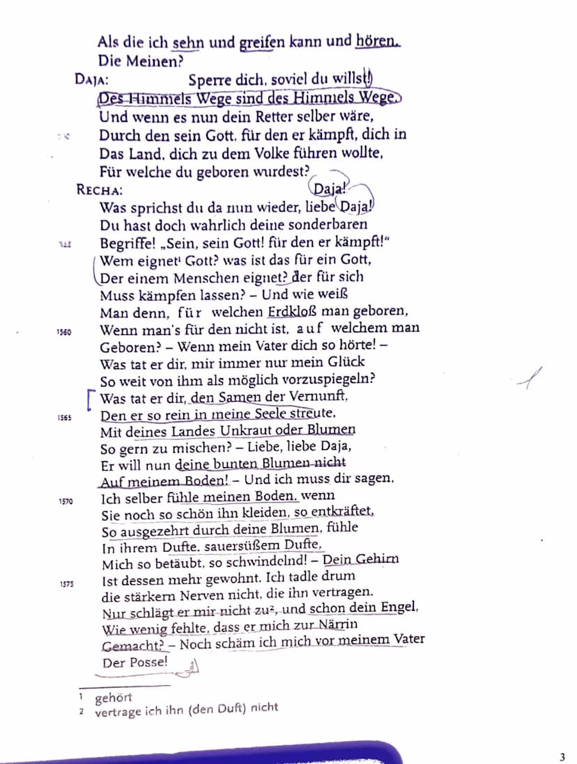 Deutschklausur Dr. A
Die vorliegende Szene Sternt
aus dem Drama,, Nathan der
Wise, welches con Gotthold
Ephraim Cessing verfasst
und 1779 ve