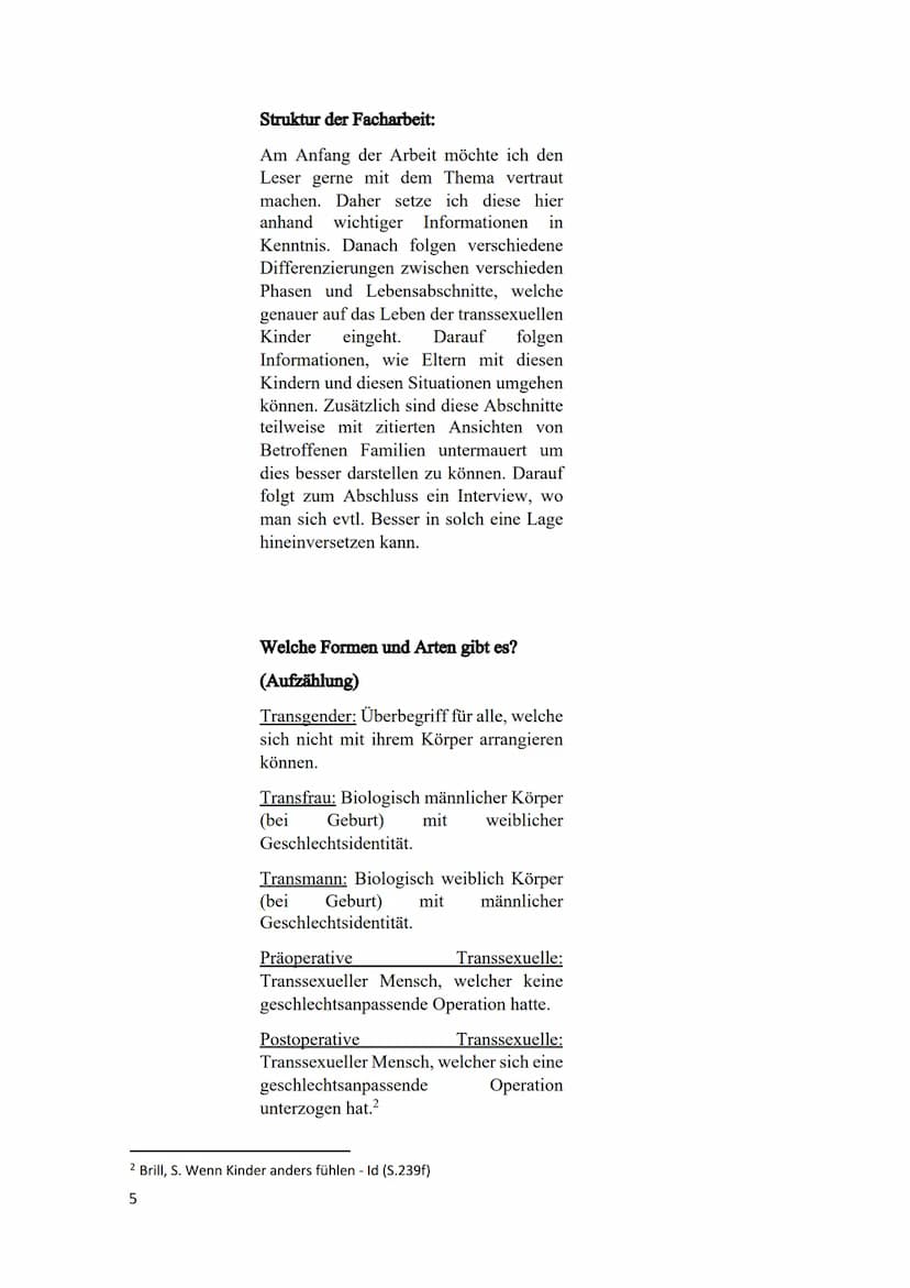 
<h2 id="einleitung">Einleitung</h2>
<p>Transsexualität bezieht sich auf die psychische Identifizierung eines Menschen mit dem Geschlecht, d