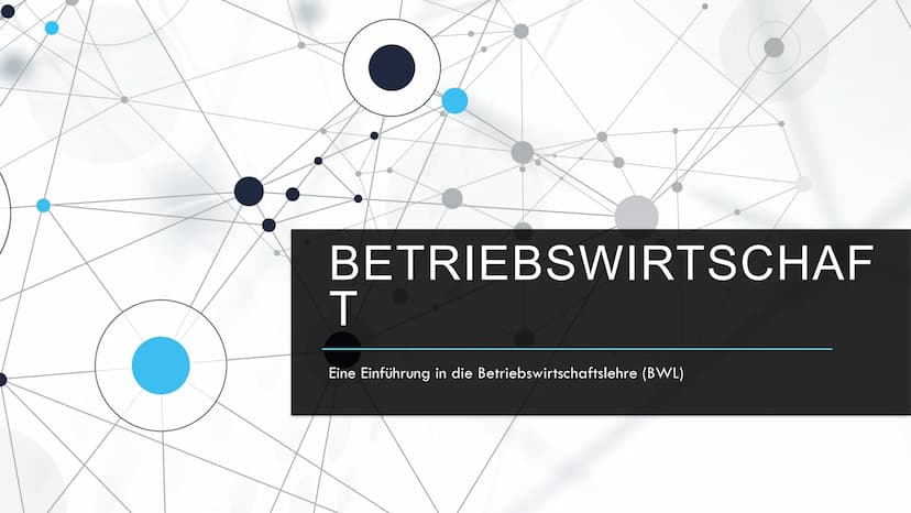 Betriebswirtschaftslehre - Handout
1) Was ist die Betriebswirtschaftslehre?
Die Disziplin der Wirtschaftswissenschaften unterteilt sich in z