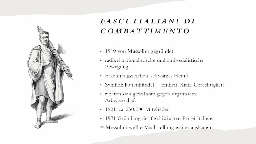 FASCHISMUS
IN ITALIEN
Marlene Pfäffle 9/2
0 GLIEDERUNG
1. Definition
2. Aufstieg
3. Benito Mussolini
4. Marsch auf Rom
5. Errichtung der Dik