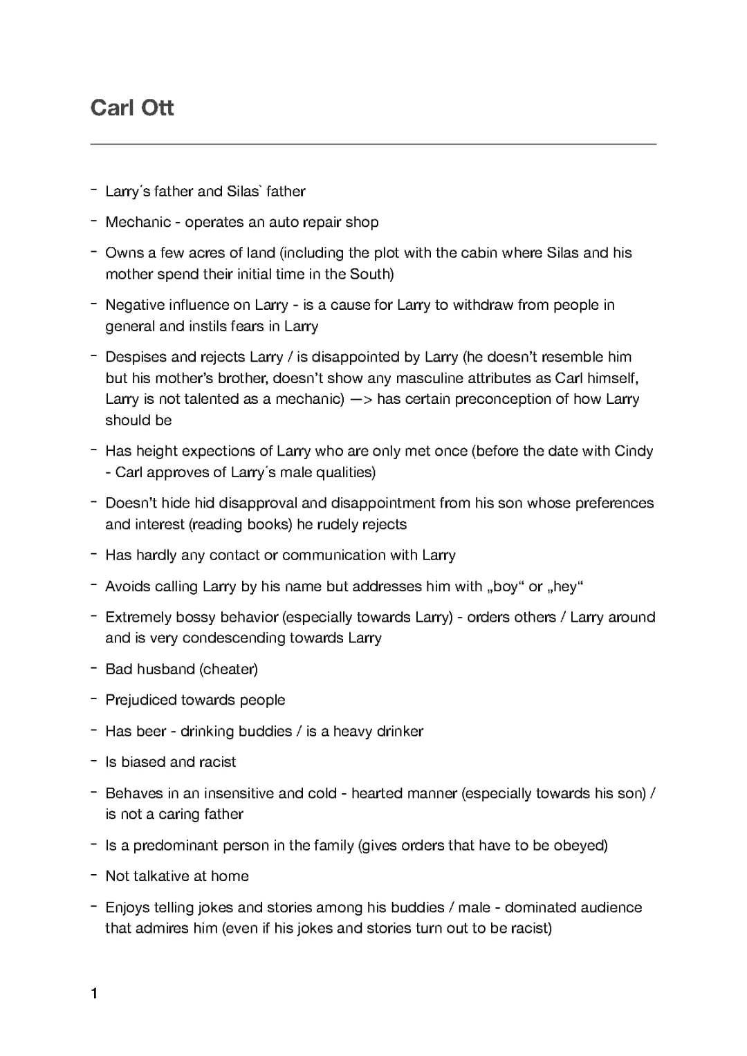 Crooked Letter, Crooked Letter Characters and Summary - Carl Ott