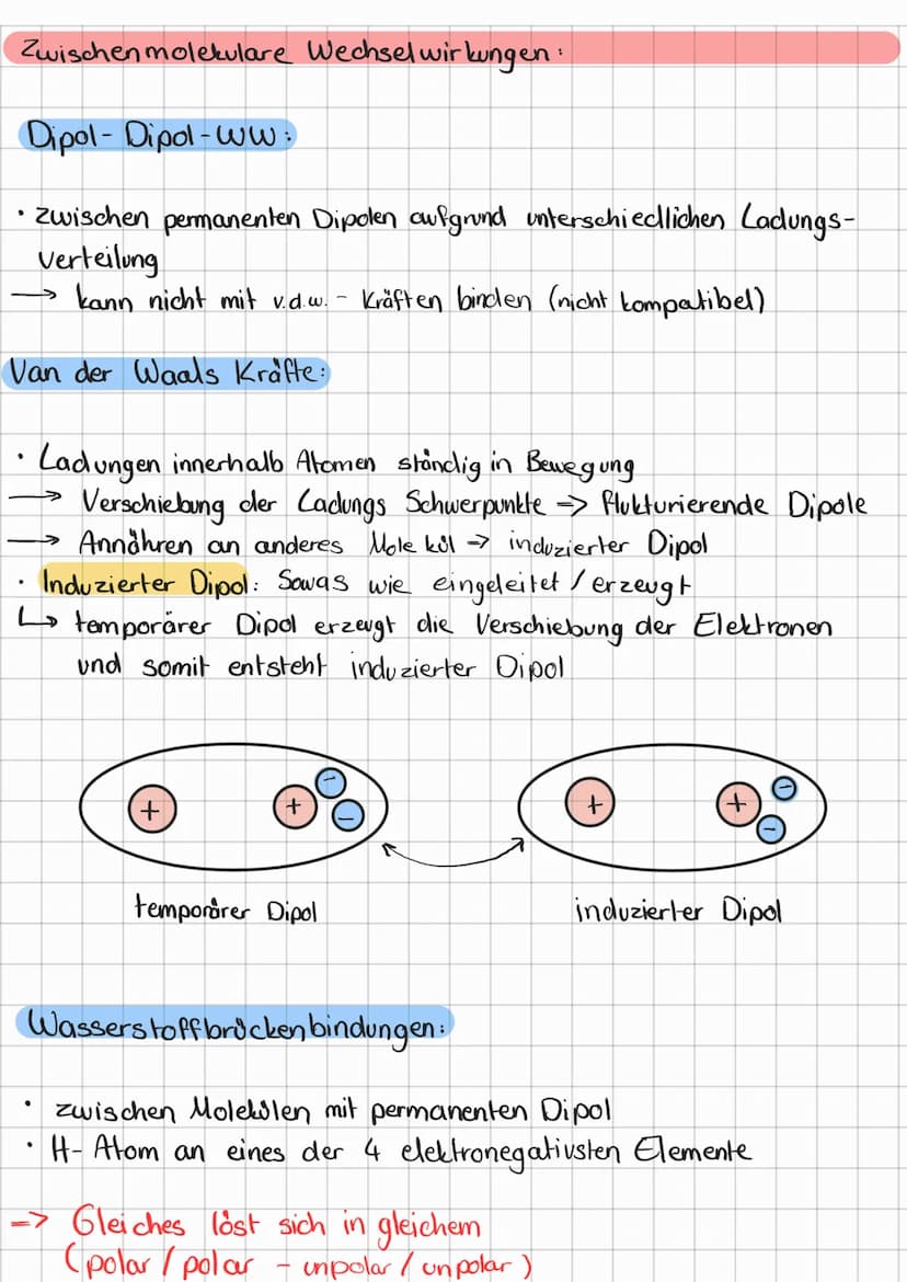 Mole külstruktur organischer Stoffklassen:
Alkane:
●
HC-C-H
1
H H
●
H
H
gesättigt Kohlenwasserstoffe
an
Alkene:· Ungesättigte Kohlenwasserst