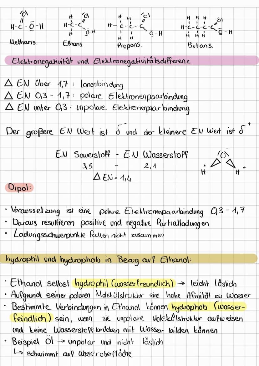 Mole külstruktur organischer Stoffklassen:
Alkane:
●
HC-C-H
1
H H
●
H
H
gesättigt Kohlenwasserstoffe
an
Alkene:· Ungesättigte Kohlenwasserst