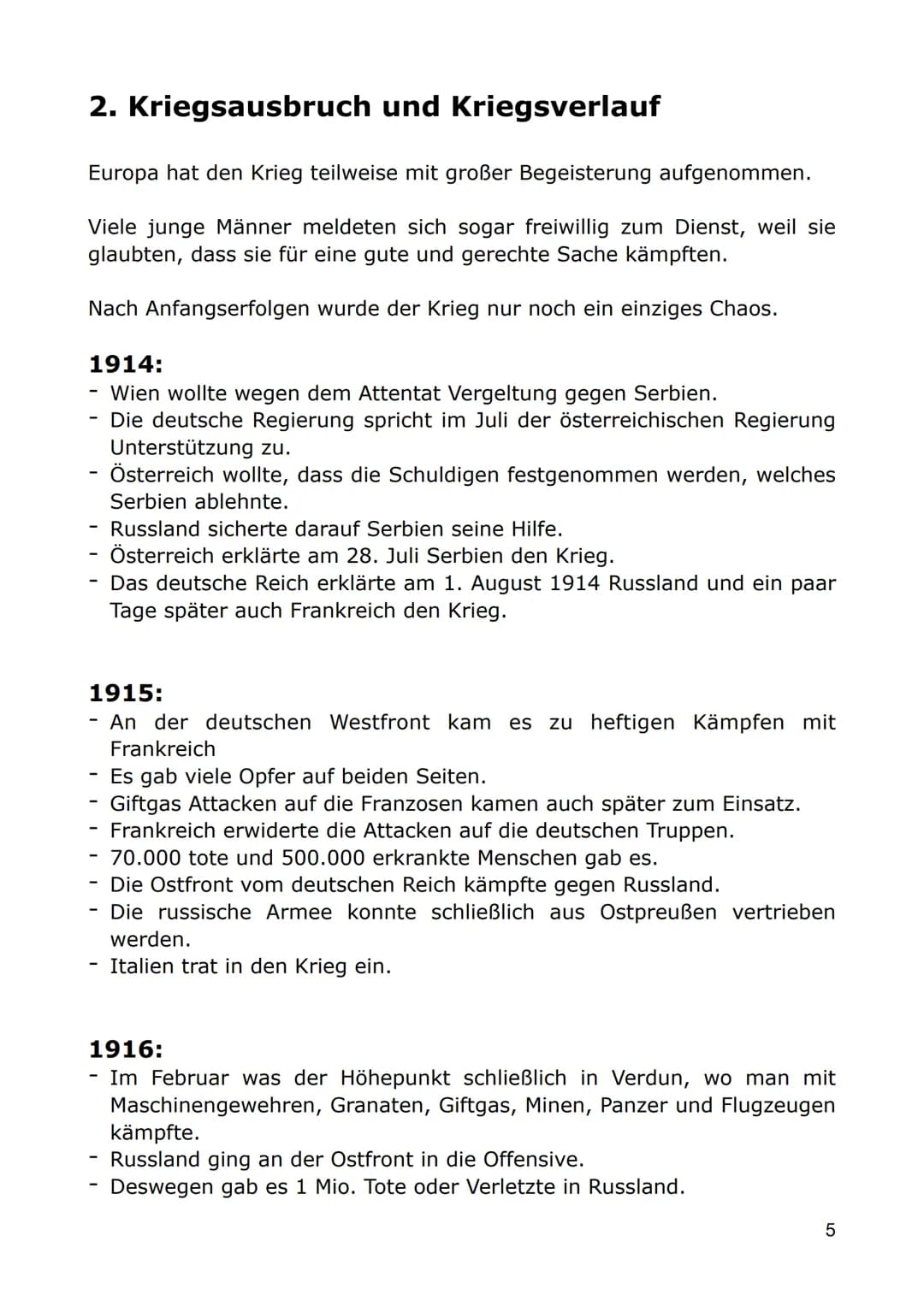 Europas Weg in den 1. Weltkrieg
1 Inhaltsverzeichnis
1. Kriegsursachen
2. Kriegsausbruch und Kriegsverlauf
3. Das Ende der Monarchie
4. Die 