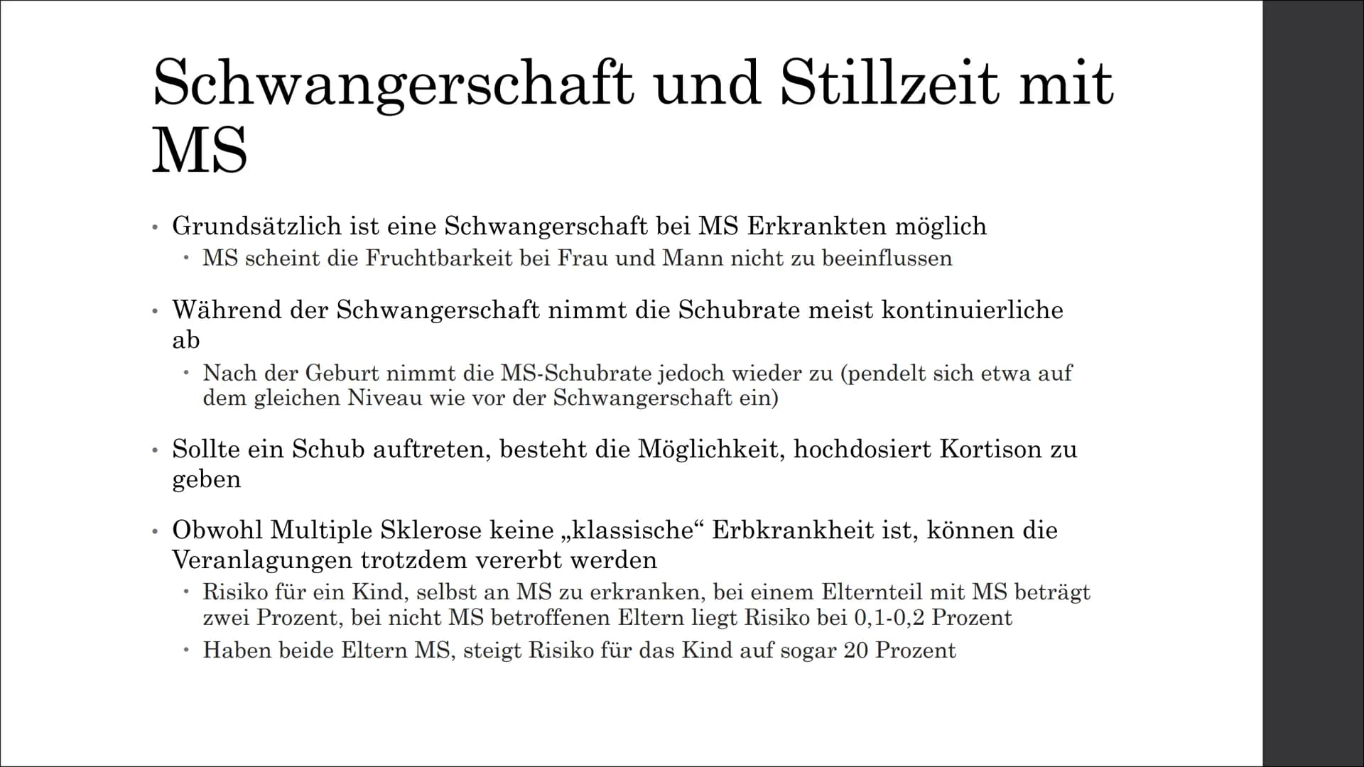 Multiple Sklerose
(MS) Inhaltsverzeichnis
Was ist Multiple Sklerose (MS)?
Allgemein
neurobiologische Ebene
Ursachen und Entstehung
Symptome
