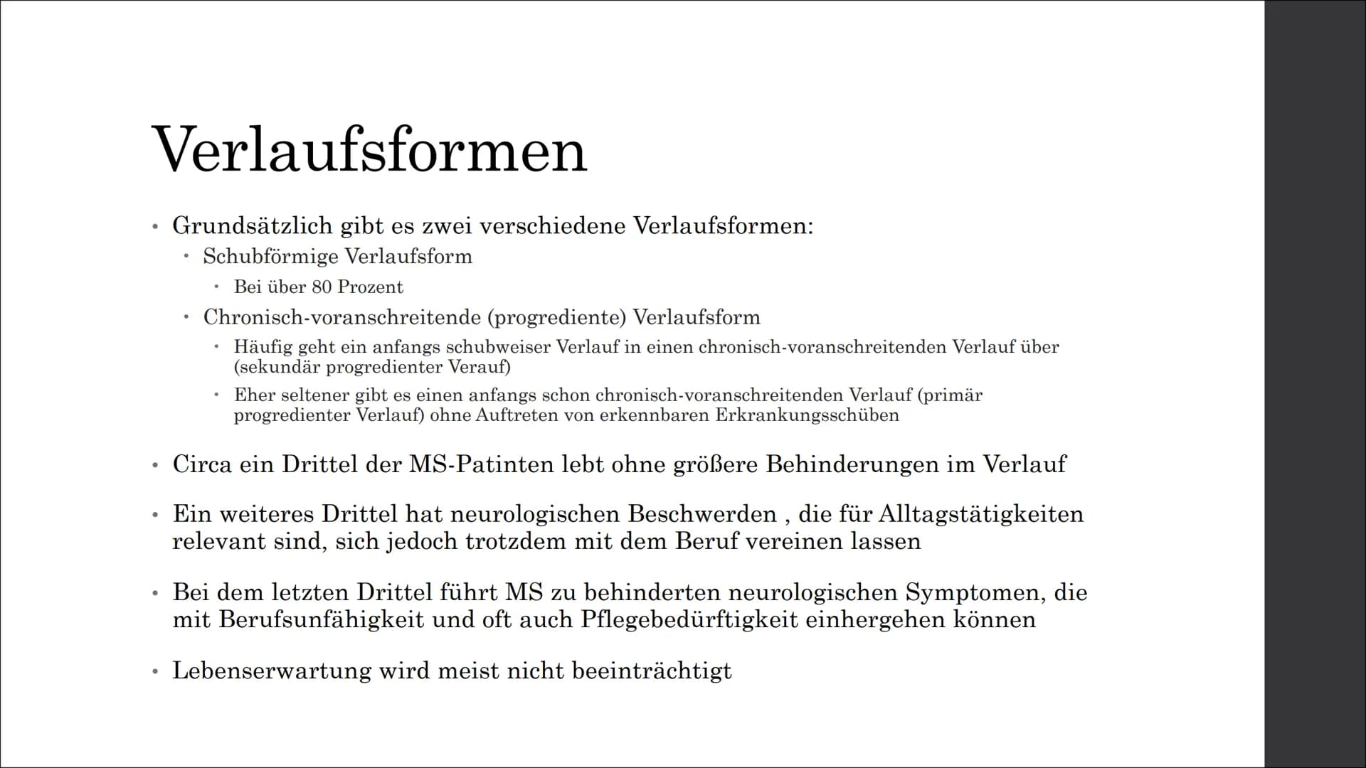 Multiple Sklerose
(MS) Inhaltsverzeichnis
Was ist Multiple Sklerose (MS)?
Allgemein
neurobiologische Ebene
Ursachen und Entstehung
Symptome
