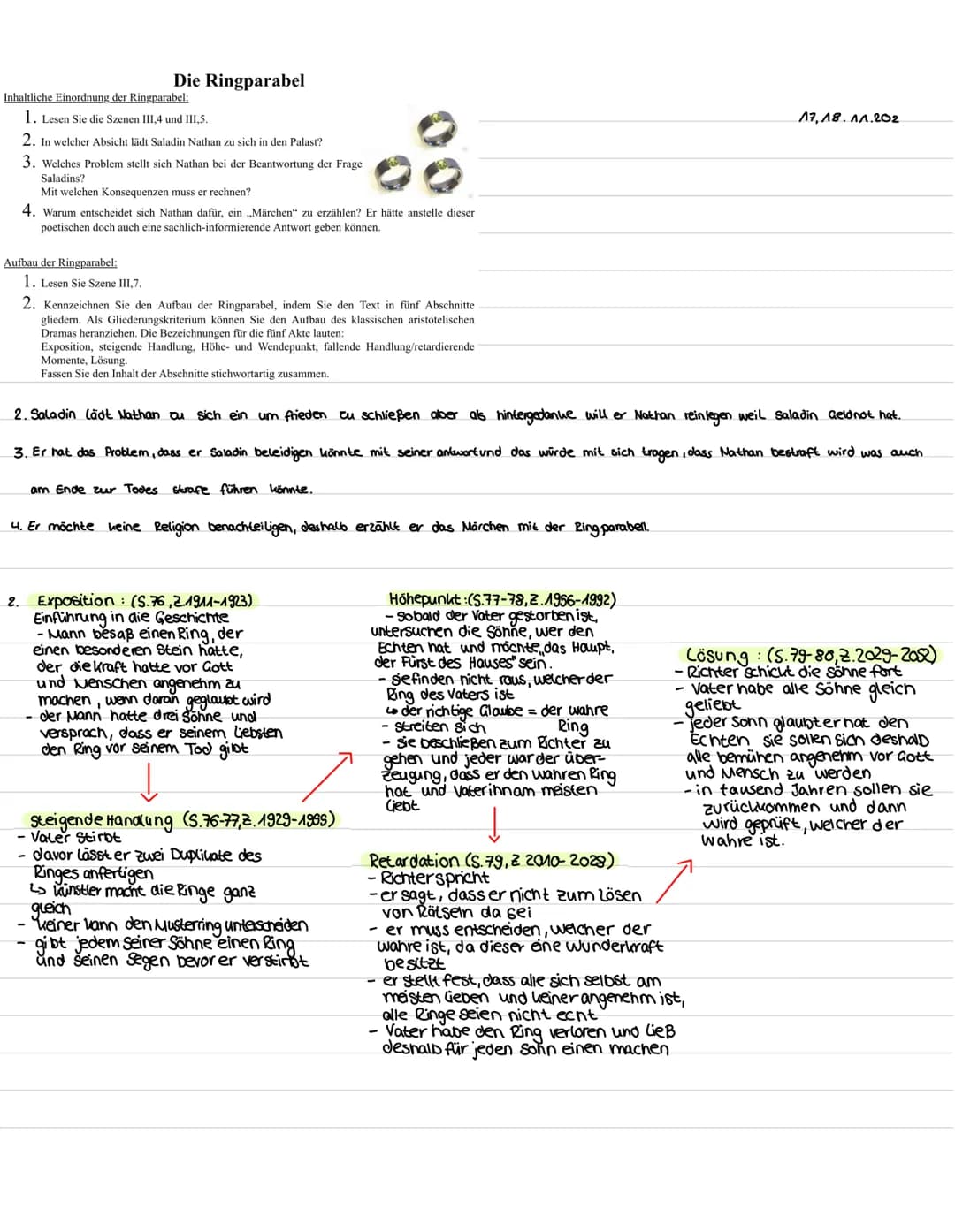 1,2 Dialog Recha Nathan
Fällig gestern um 21:00
Anweisungen
Bitte beantworten Sie die folgenden Fragen in schriftlicher Form:
1. Welche Absi