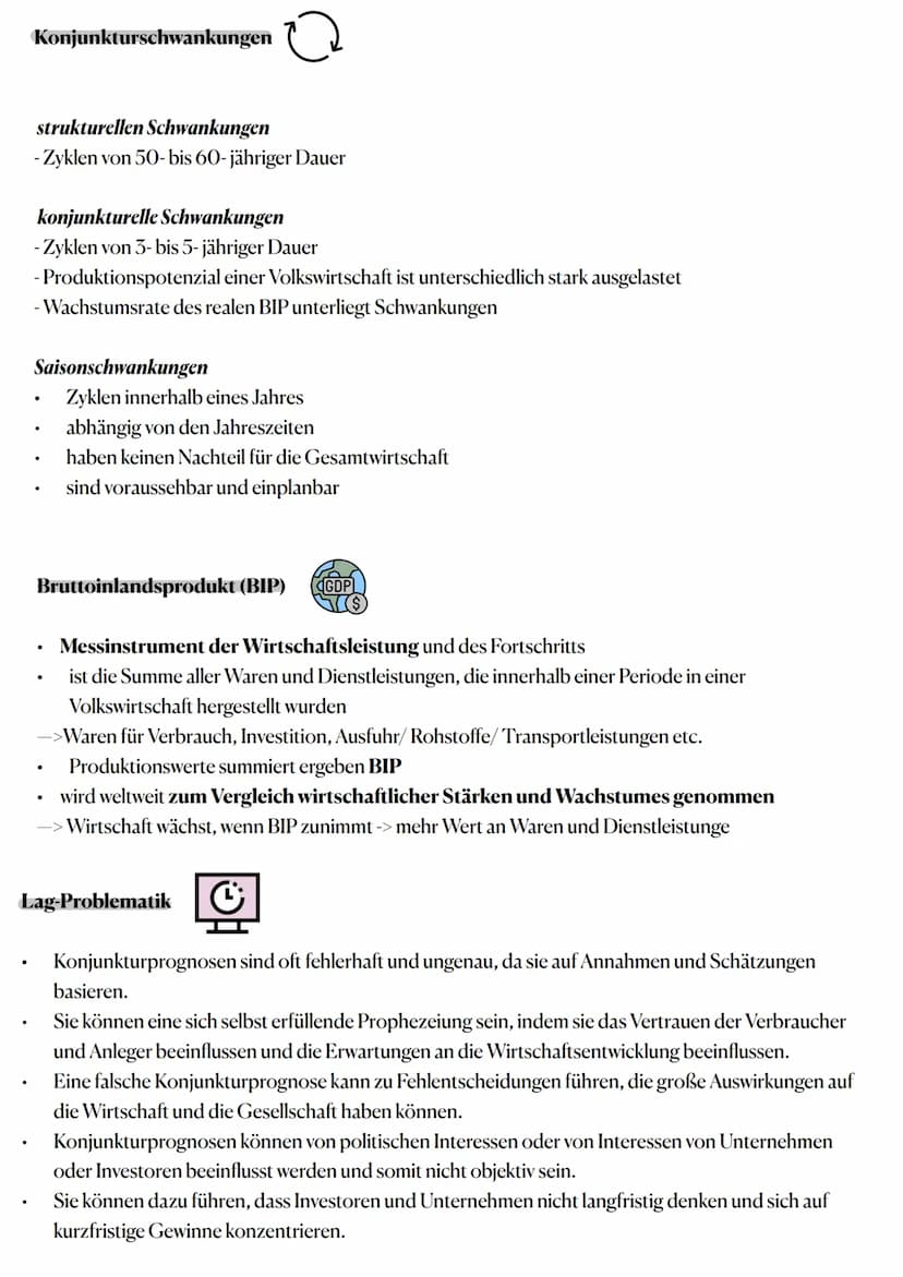 PoWi Klausur 15.03.2023
einfacher und erweiterter Wirtschaftskreislauf
Konjunkturzyklus (Phasen und deren Merkmale)
Konjunkturindikatoren un