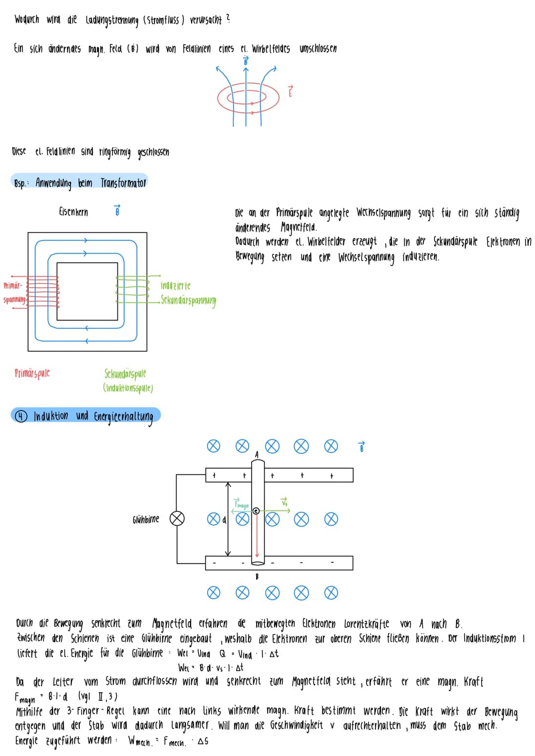 1 Induktionsgesetz
Beispielexperiment
(Vind
Physik-Klausur Nr. 3
+
X
D
Def.: 7
· Tu
+
+
Ein Leiter wird mit der Geschwindigkeit vs senkrecht