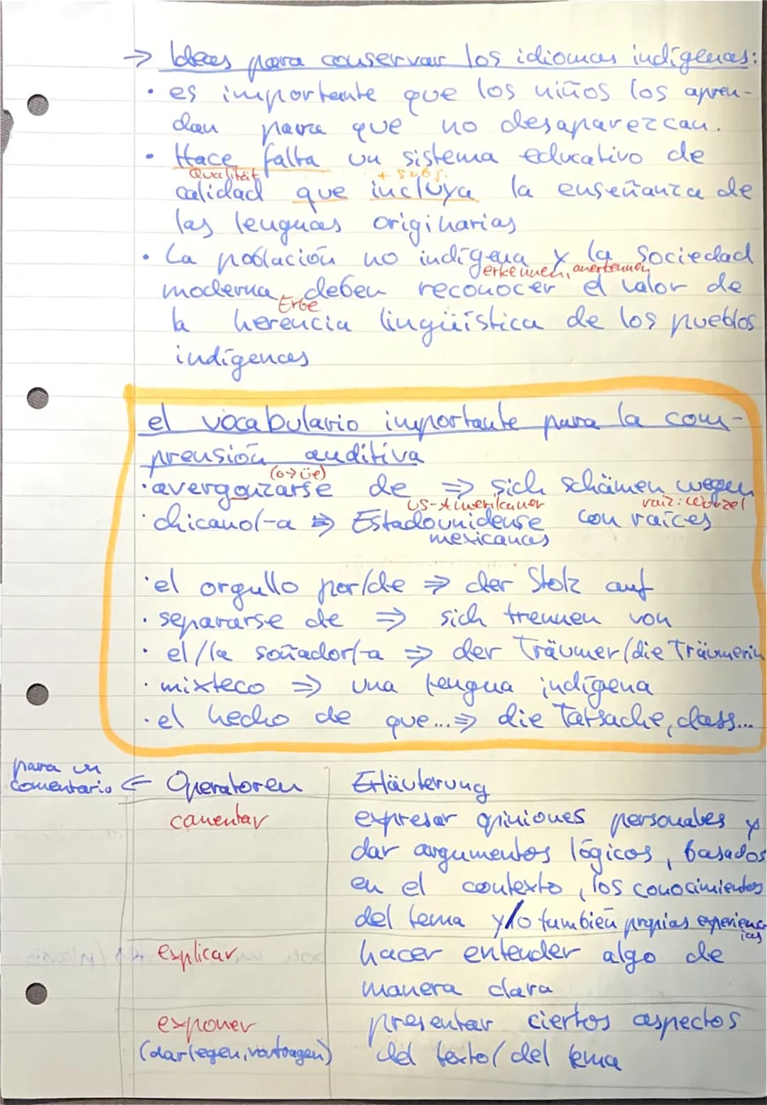 el tercer examen de Español
→ Relos y oportunidades de la diversidad
étnica
Latino america
eu
Lel contenido:
El valor de la herencia lingüís