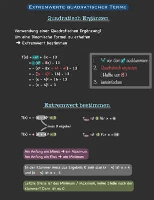 Know Extremwerte quadratischer Terme thumbnail