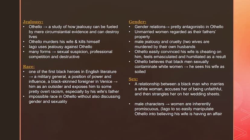 OTHELLO
Joudi
19/1
WILLIAM SHAKESPEARE
20.03.2021 '
Introductions:
Key facts
main characters
1.
2.
3. Themes
4. sources 'Key facts:
1800.
Pe