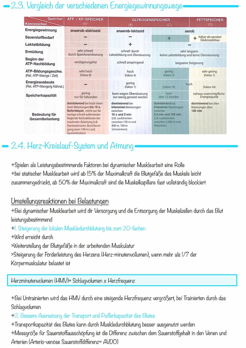 Sport KA 2
Ausdauer
= 1. Bedeutung der Ausdauer
Im Sport und auch allgemein versteht man unter Ausdauer die physische und psychische
Widerst