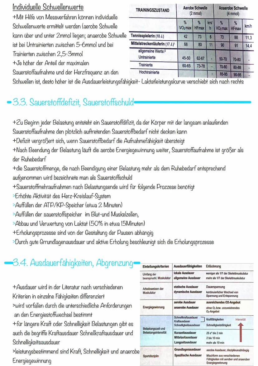 Sport KA 2
Ausdauer
= 1. Bedeutung der Ausdauer
Im Sport und auch allgemein versteht man unter Ausdauer die physische und psychische
Widerst