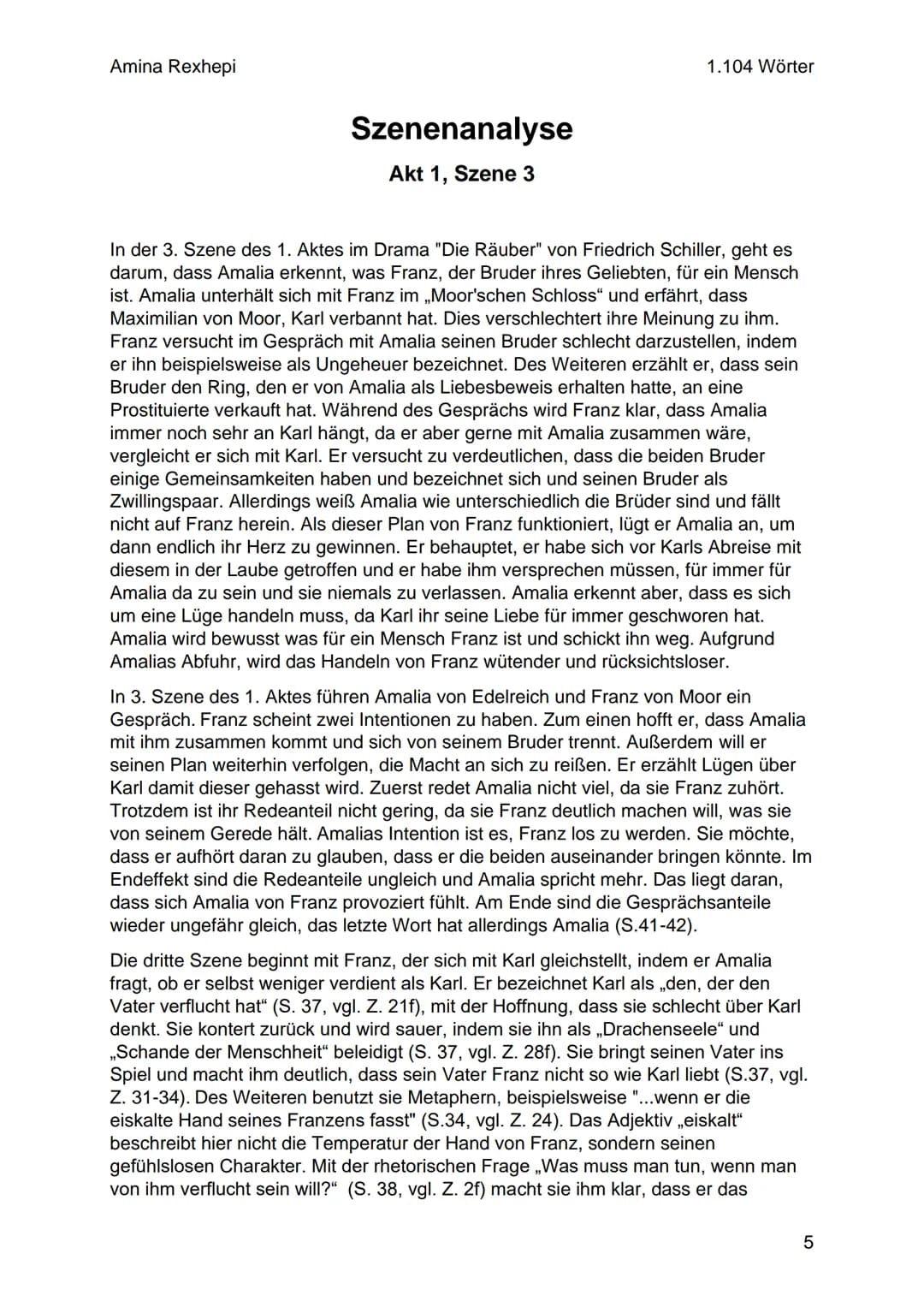 Von Friedrich Schiller
ww
NEE T
KEY
POPEV
888
DIE
RÄUBER
Vm6is
ymsls
Calamy
VIESIS
INT
1 Amina Rexhepi
Seite:
Inhaltsverzeichnis
Pflichtaufg