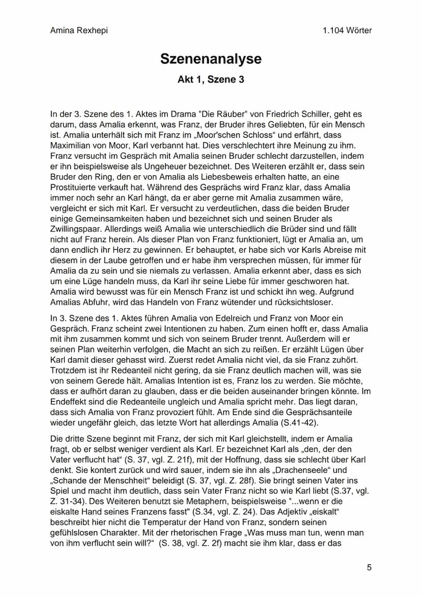 Von Friedrich Schiller
ww
NEE T
KEY
POPEV
888
DIE
RÄUBER
Vm6is
ymsls
Calamy
VIESIS
INT
1 Amina Rexhepi
Seite:
Inhaltsverzeichnis
Pflichtaufg