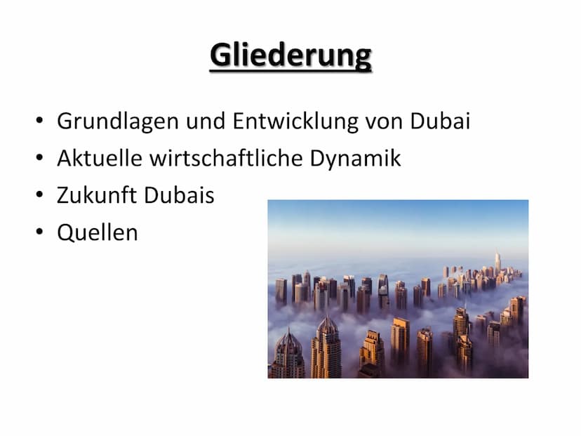 Dubai
- Von der Piratenküste in das arabische
Wirtschaftswunder?
Dubai
Sharjah
Abu Dhabi
VEREINIGTE
ARABISCHE
EMIRATE
OMAN
IRAN Gliederung
G