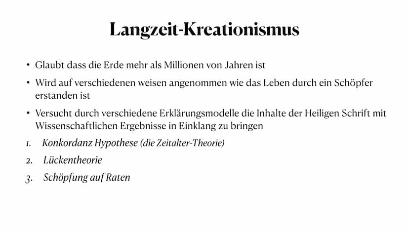 Kreationismus
Die Schöpfung gegen die Evolution Handout
Kreationismus
Bedeutung: Glaubt dass,das Universum,das Leben und der Mensch durch ei