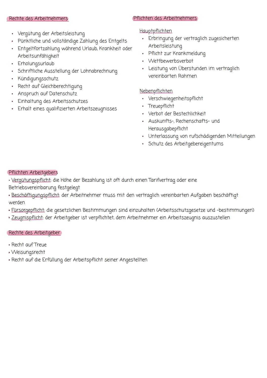Arbeitsvertrag
zustandekommen eines Arbeitsvertrags
-> wird zwischen Arbeitnehmer und Arbeitgeber geschlossen.
Generell wird zwischen einem 