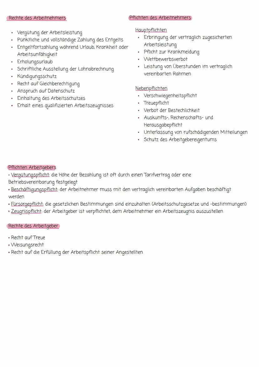 Arbeitsvertrag
zustandekommen eines Arbeitsvertrags
-> wird zwischen Arbeitnehmer und Arbeitgeber geschlossen.
Generell wird zwischen einem 