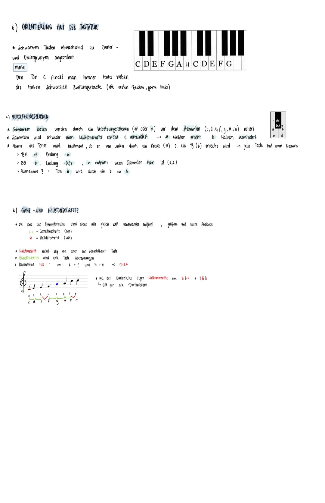 MUSIKALISCHE
^) NOTENWERTE
Ganze Noten
Halbe Noten
Viertel Noten
Achtel Noten
Sechzehntel
Noten
2) PAUSENWERTE
* Für
merke
>
* Wenn ein Punk
