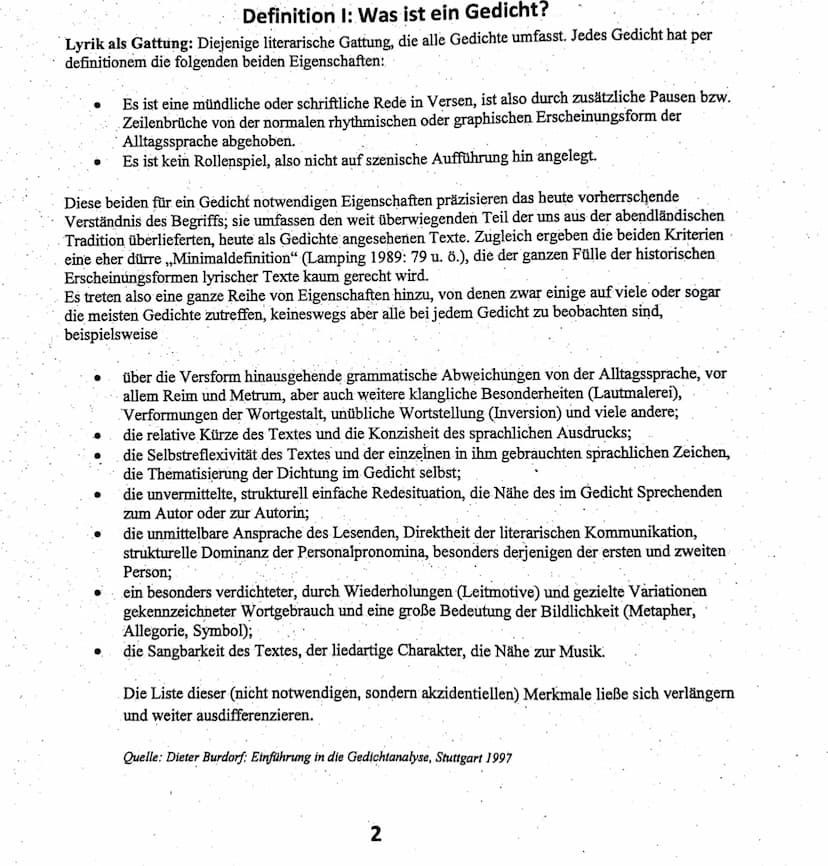 fachwissen dyrik"
REIM : Untersucht man
das Reimschema eines Gedichtes, erhält
off auch Hinweise auf den Inhalt (bspw: Kreuz-
reim - kann fü