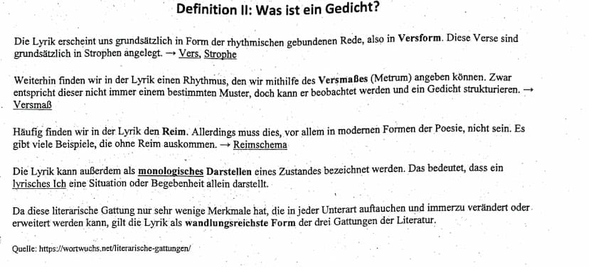 fachwissen dyrik"
REIM : Untersucht man
das Reimschema eines Gedichtes, erhält
off auch Hinweise auf den Inhalt (bspw: Kreuz-
reim - kann fü